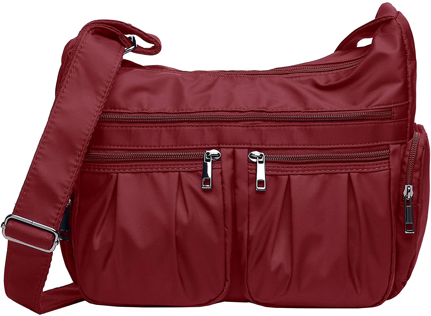 Price:$17.99 Crossbody Bags for Women RFID Multi Pocketbooks Shoulder Bag Lightweight Waterproof Nylon Travel Purses and Handbags  Handbags   