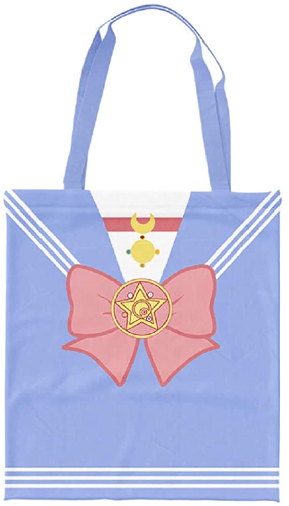 Price:$19.99    GK-O Cute Sailor Moon Cosplay Canvas Women Shoulder Bag Shopping Bag Tote (Blue)  Clothing