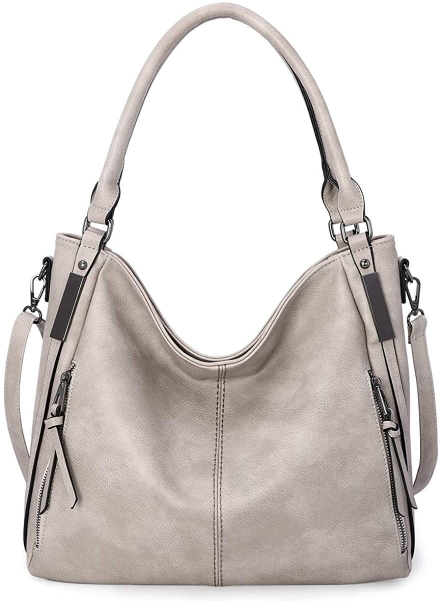 Price:$39.98 KL928 Womens Purses and Handbags PU Leather Shoulder Bag Waterproof Hobo Bags for Women Large (92-beige)  Handbags   