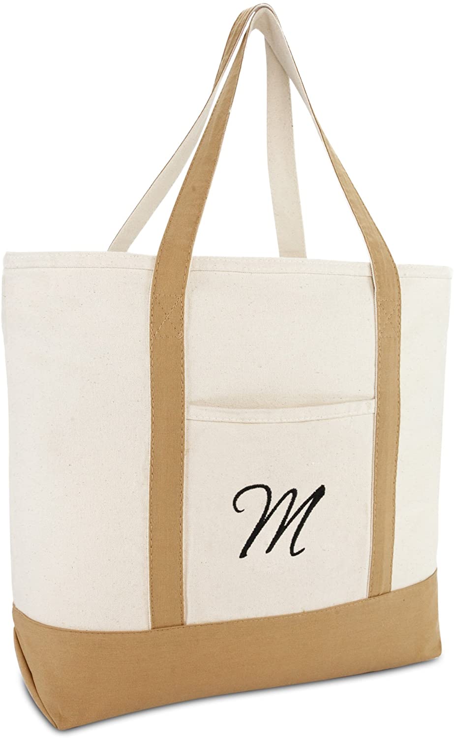 Price:$16.94    DALIX Tote Bag Satchel Shoulder Bags for Women Beach Totes Brown Ballent M  Clothing