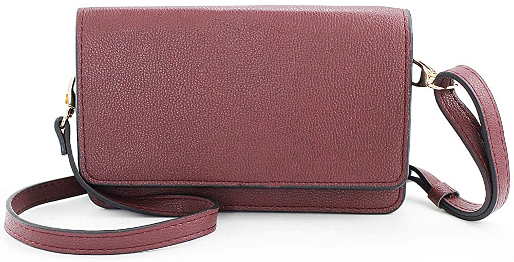 Price:$10.24 Crossbody Bag for Women, Smartphone Crossbody Multifunction Leather Shoulder Cell Phone Purse Wallet for Travel Classic  Handbags   