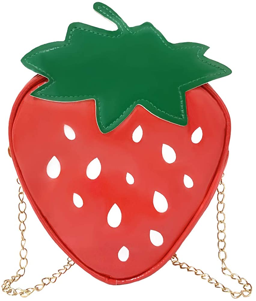 Price:$11.99 KIAR Strawberry purse girl's CrossbodyBags cute fruit Shoulder Bag for Women  Handbags   