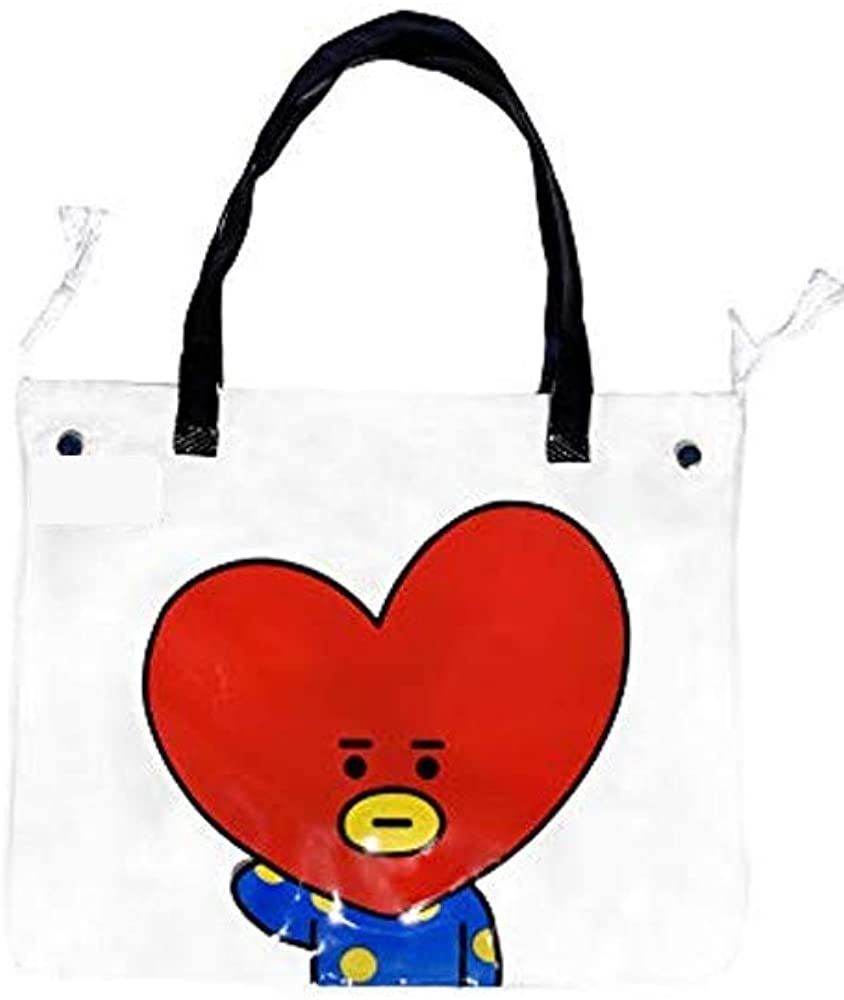 Price:$24.99 K-Pop BTS bangtan boys Shoulder Portable Jelly Transparent Bag (TATA)  Handbags   