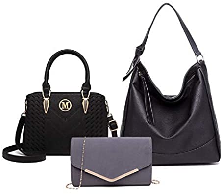 Price:$0.00 Miss Lulu Handbags for Women Shoulder Bags 3 Sizes 3 Styles for Chic Elegant ladies  Handbags   