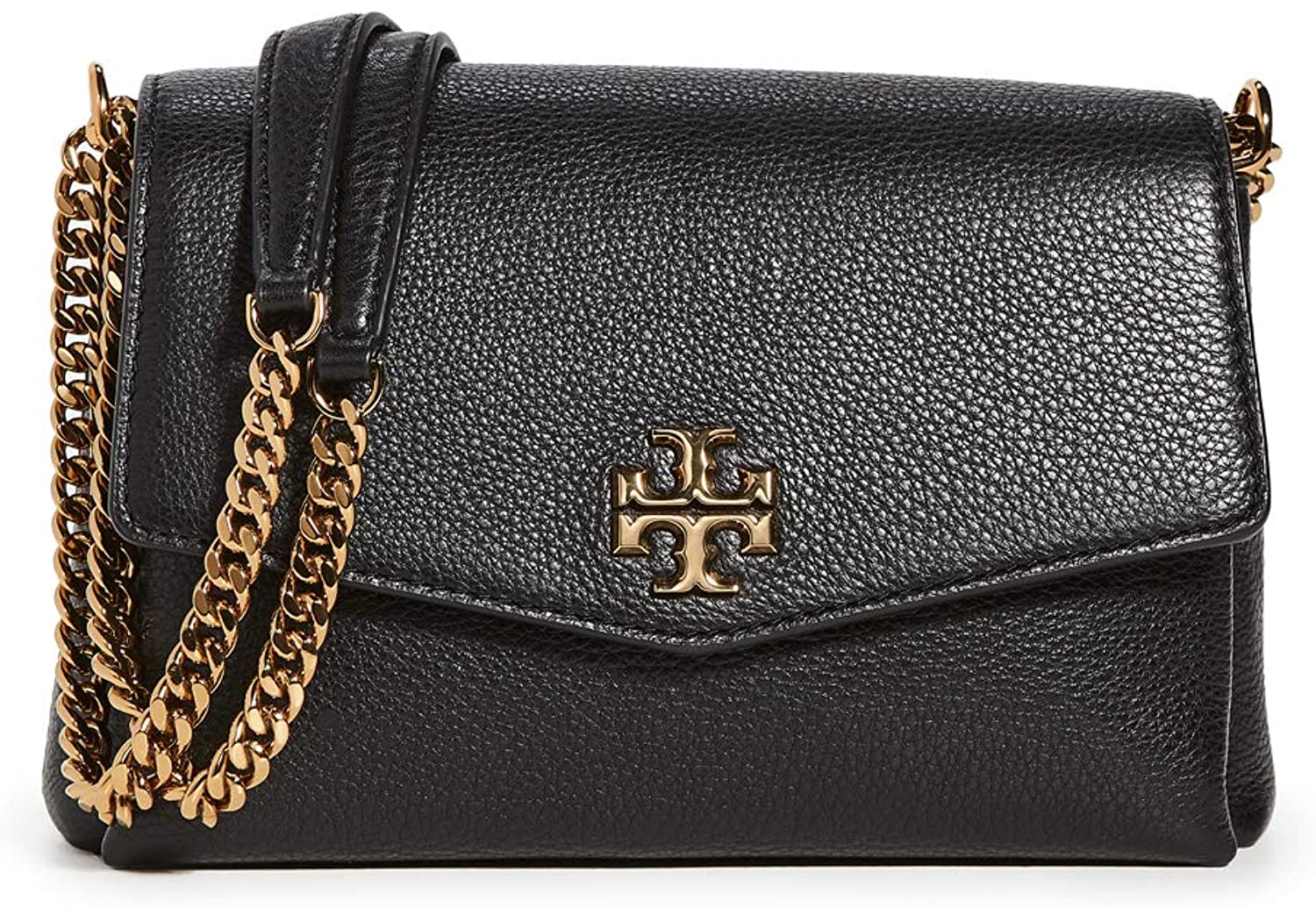Price:$398.00 Tory Burch Women's Kira Pebbled Small Convertible Shoulder Bag, Black, One Size  Handbags   