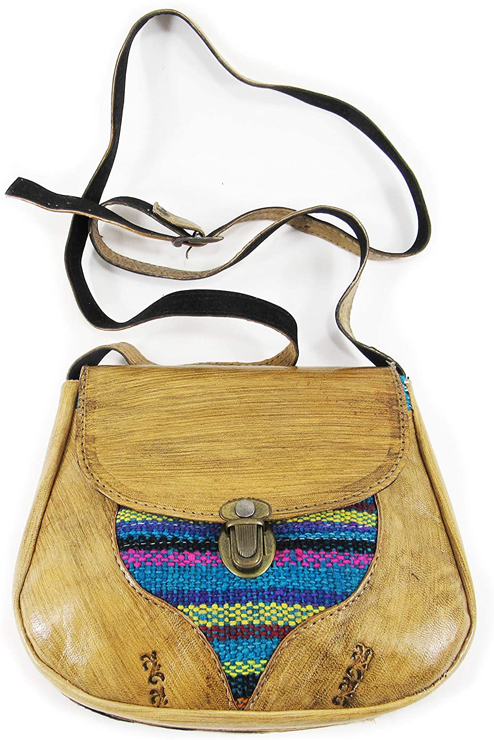 Price:$0.00 LEATHER PURSE HANDBAG WITH GENUINE INKA TEXTILE FOR WOMEN BY MACHU PICCHU STORE 201251  Handbags   