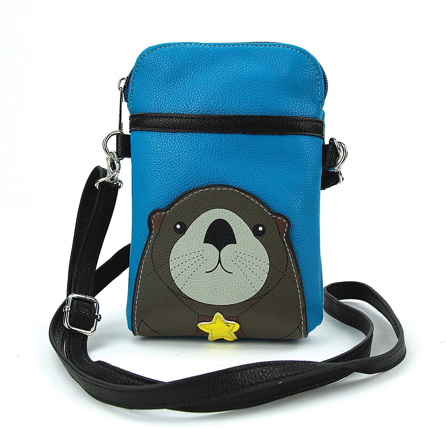 Price:$19.79    Sleepyville Critters - Sea Otter Crossbody Pouch in Vinyl  Clothing