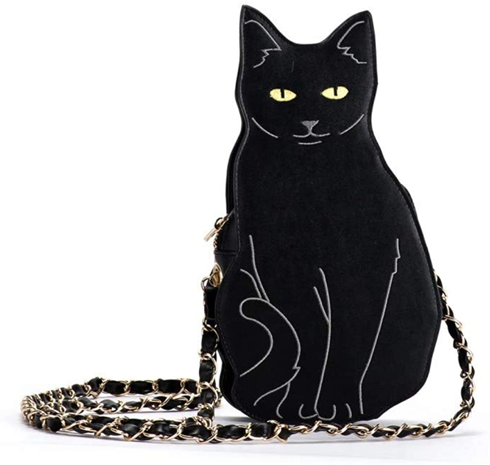Price:$14.90 Womens Cat Crossbody Purse Bags Animal Cat Chic Clutch Shoulder Bags  Handbags   