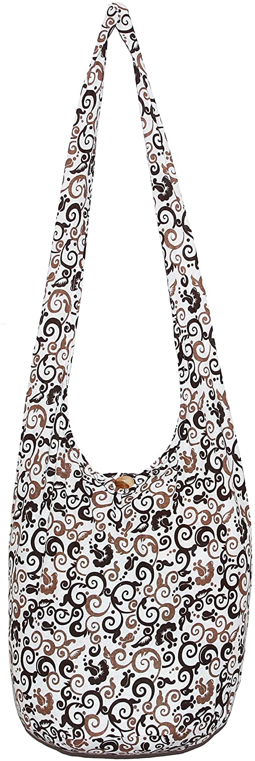 Price:$16.99    Vine Bohemian Hipster Hobo Boho Hippie Crossbody Shoulder Bag Purse 39" (WhiteBrown)  Clothing