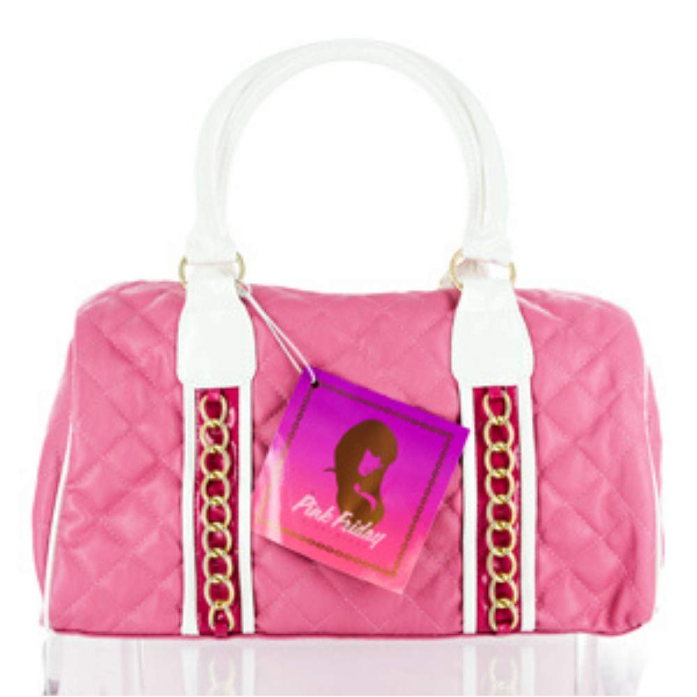 Price:$16.78    Nicky Minaj "Pink Friday" Pink and White Satchel  Clothing