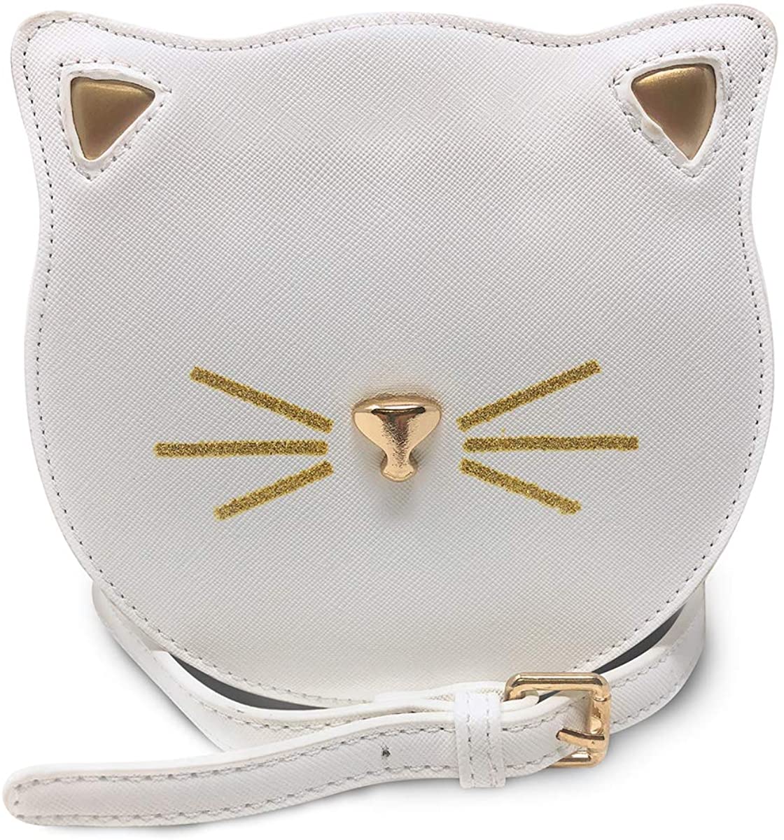 Price:$19.99 Cat 3D Crossbody Bag, Ustyle Cute Animal Face Small Girl Purse Zipper Coin Cell Phone Wallet Single Shoulder Bag (white)  Handbags   
