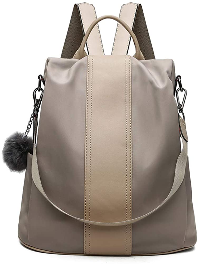 Price:$20.01    Women Backpack Purse Waterproof Nylon Anti-theft Rucksack Shoulder Bag  Clothing