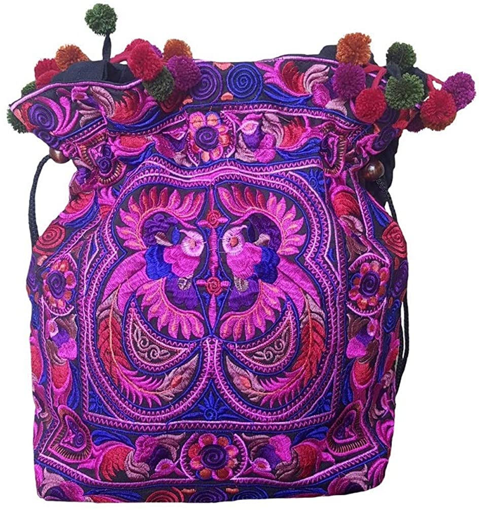 Price:$14.99    Hmong Tribal Ethnic Thai Indian Vintage Style Embroidered Hobo Shoulder Bag  Clothing