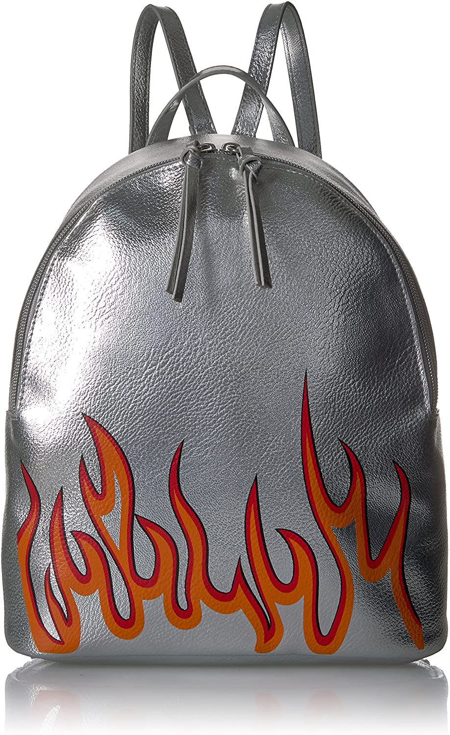 Price:$20.04 T-Shirt & Jeans Back Pack with Flames, sil  Handbags   