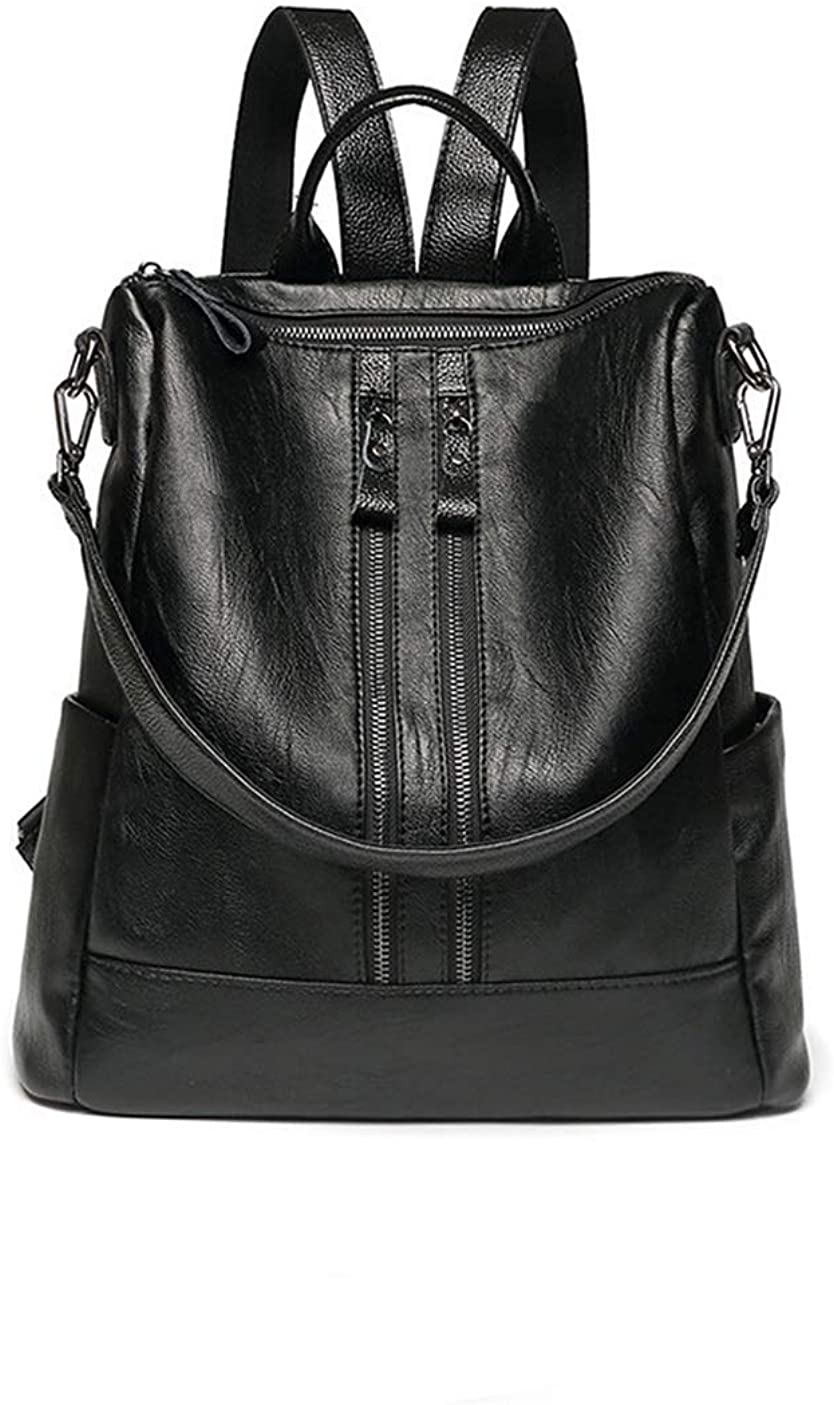 Price:$73.63    Women Backpack Purse Leather Anti-theft Backpack Casual Satchel Shoulder Bag for Girls  Clothing