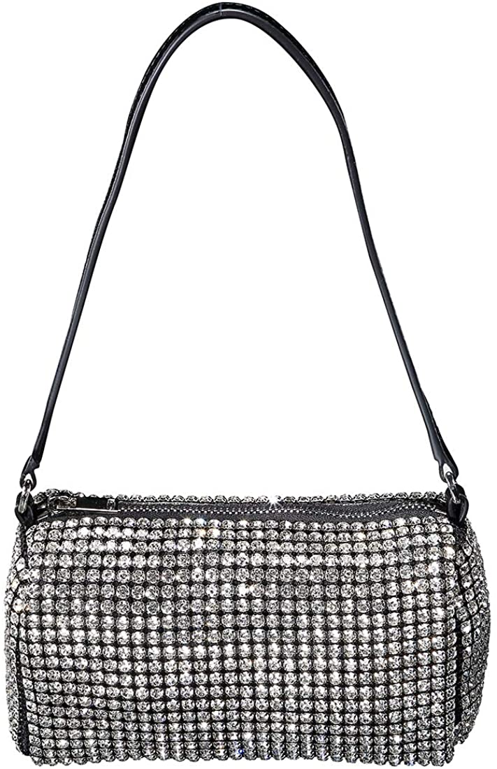 Price:$69.99 Handbag For Women Shoulder Bags Diamante Blingbling (black)  Handbags   