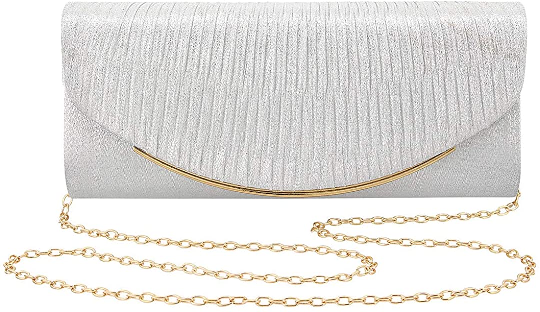 Price:$9.99 Naimo Womens Paillette Shoulder Envelope Evening Purse Wedding Party Clutch Bag  Handbags   