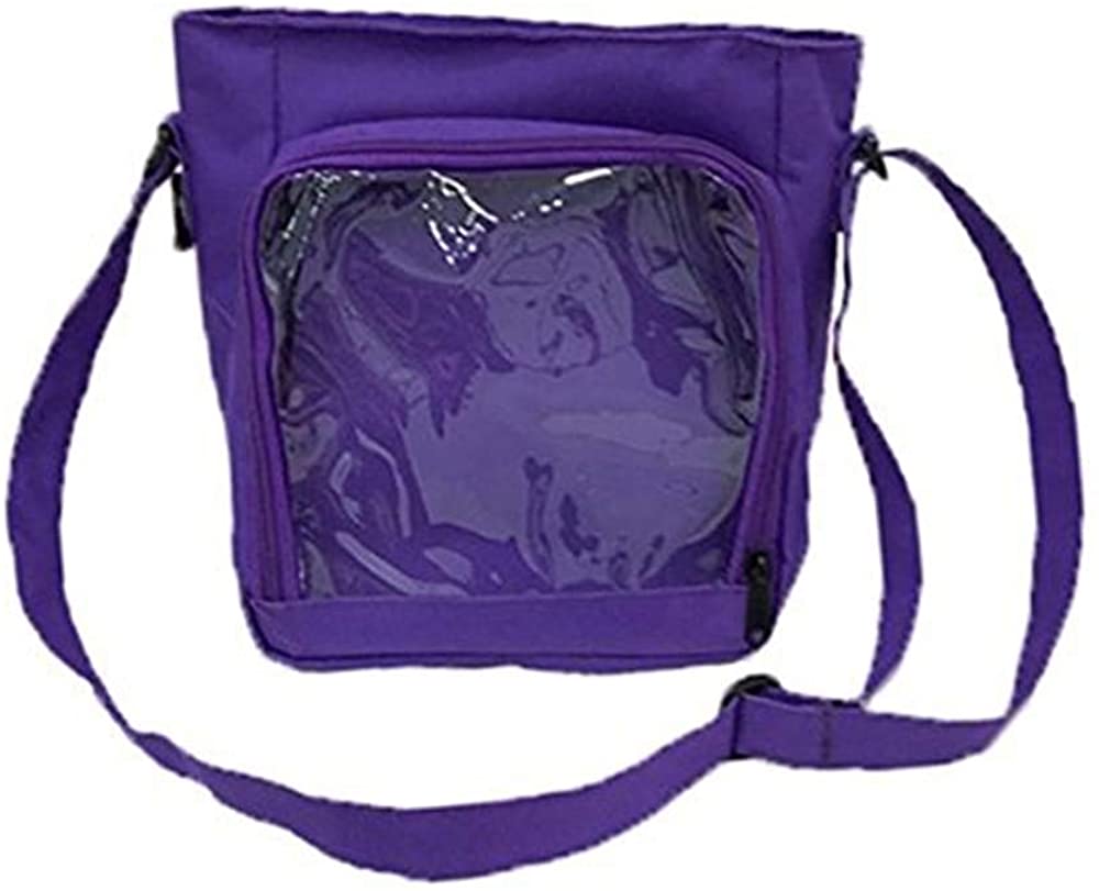 Price:$15.00 Ita Bag Shoulder Bag Crossbody Itabags Purse Anime Bag DIY Transparent Bag(Purple)  Handbags   