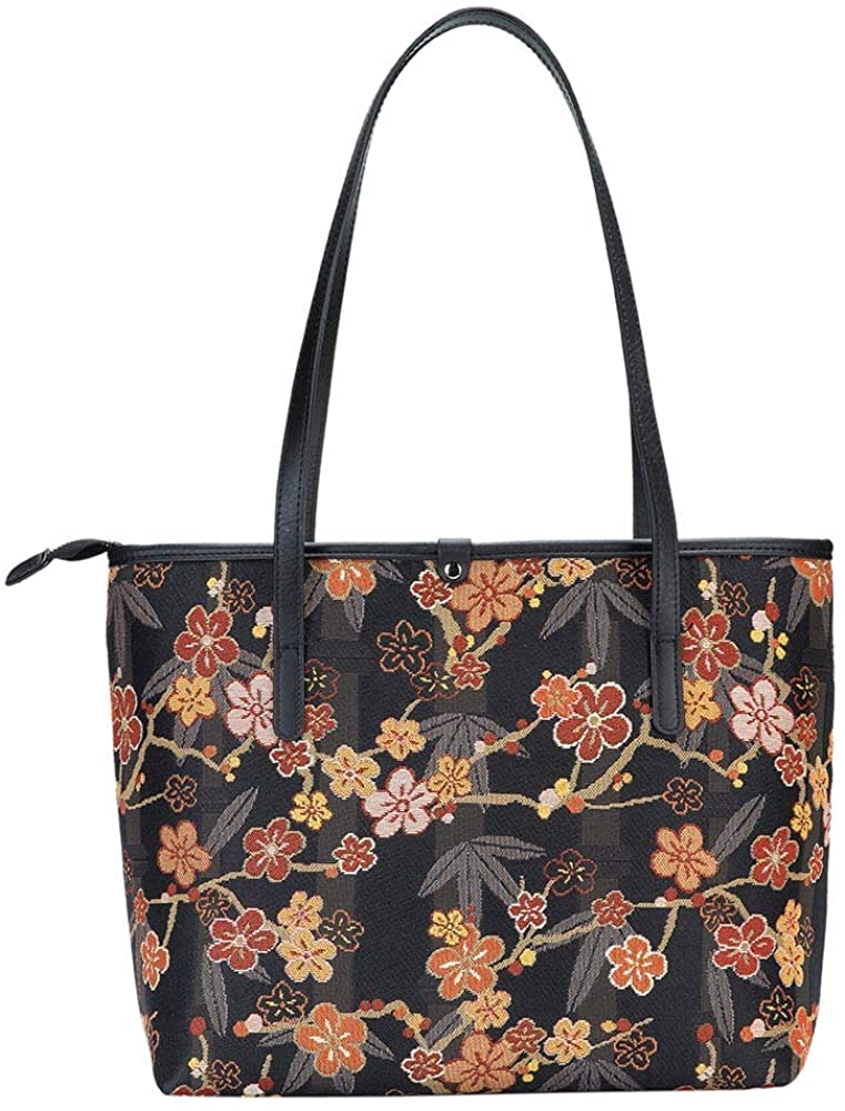 Price:$44.99    Signare Tapestry Shoulder Bag Tote Bag for Women with Ume Sakura Japanese Style  Clothing