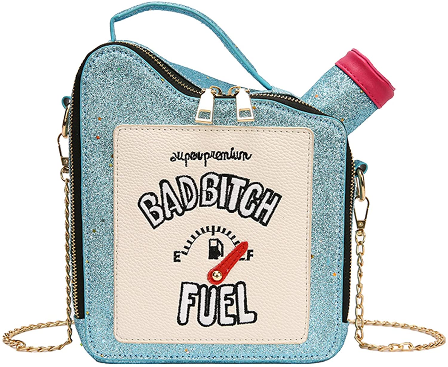 Price:$23.98 WOG2008 Girl’s Fashion Embroidered Letter Oiler Crossbody bag Laser Bling Shoulder Bag Clutch Bag  Handbags   