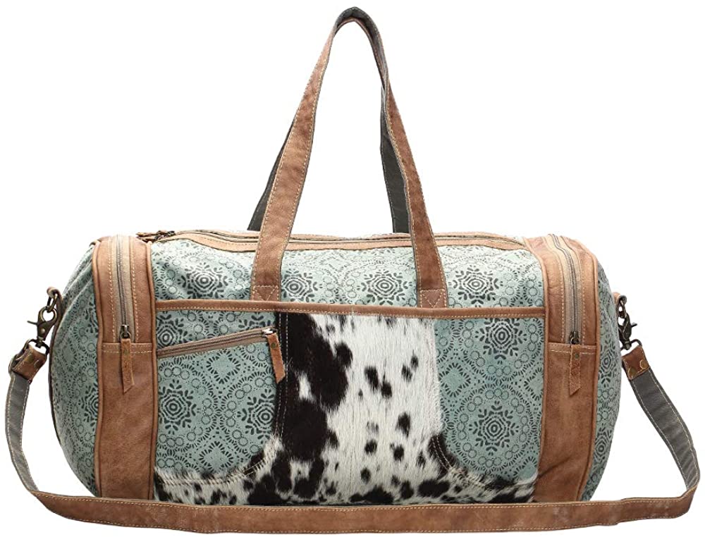 Price:$166.50 Myra Bag FLORAL PRINT TRAVEL BAG with Hairon  Handbags   