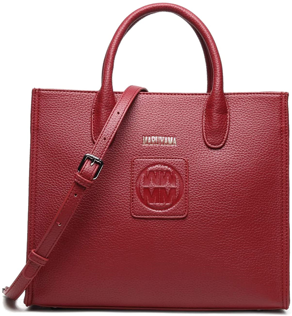 Price:$45.00    Hand Bag, Stylish Shoulder Bag, Fashionable Tote, Square Looking, MS3505 (Red)  Clothing