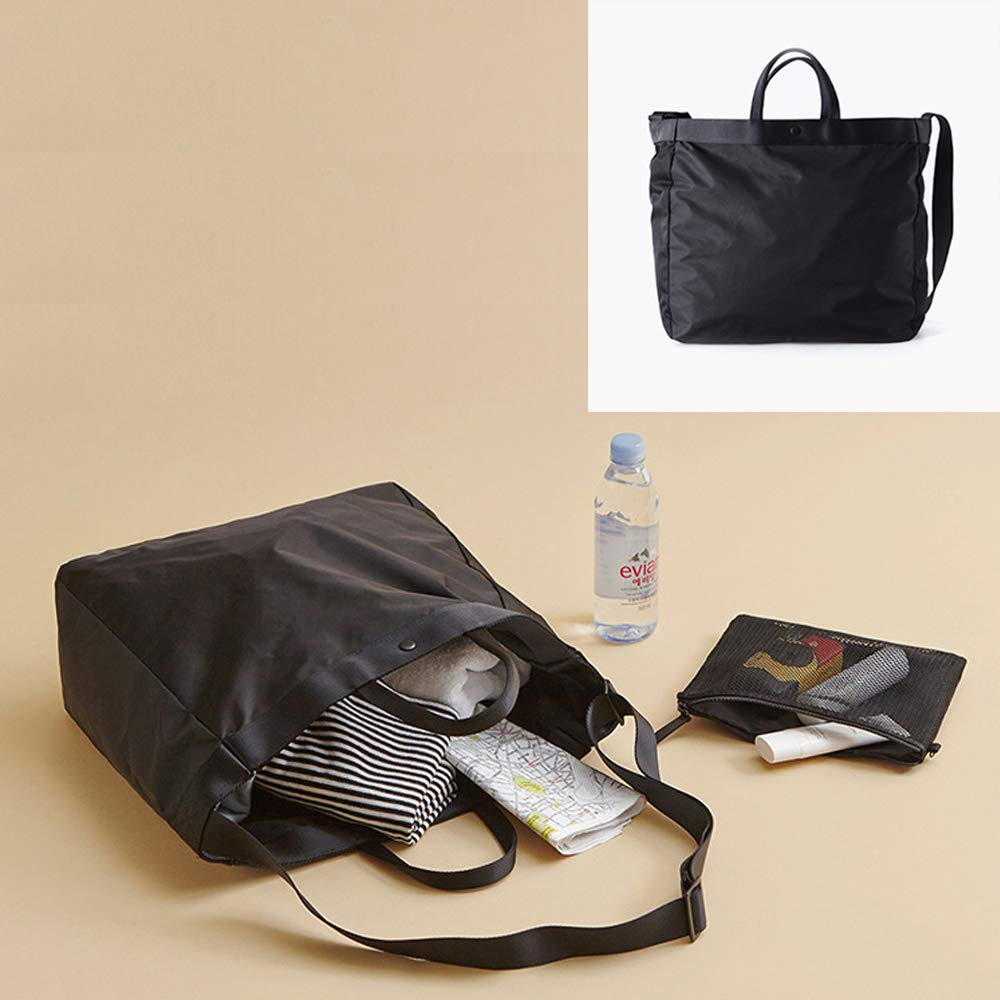 Price:$7.18     Shoulder Bags, Bag Big Capacity Waterproof Shoulder Tote Bag (black)   Clothing