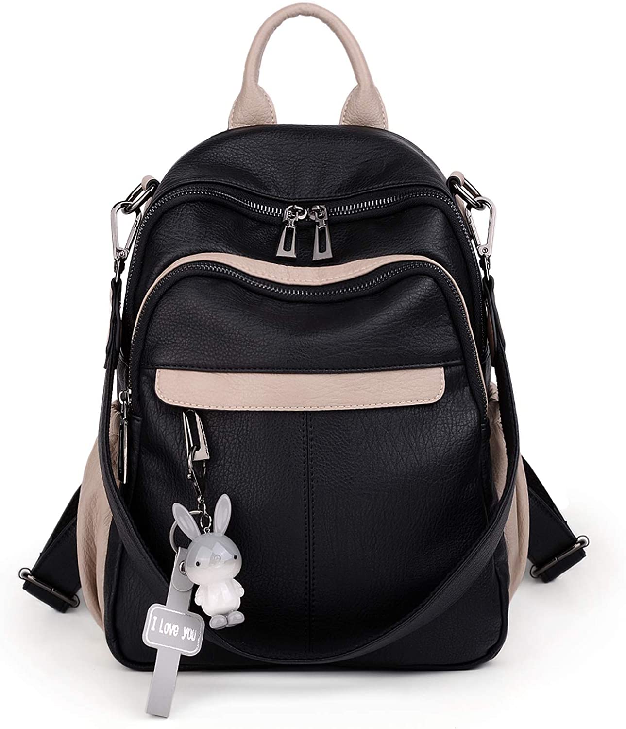 Price:$36.99    Marggage Womens Backpack Purse Convertible Shoulder Bag Fashion PU Leather Daypack Satchel  Clothing