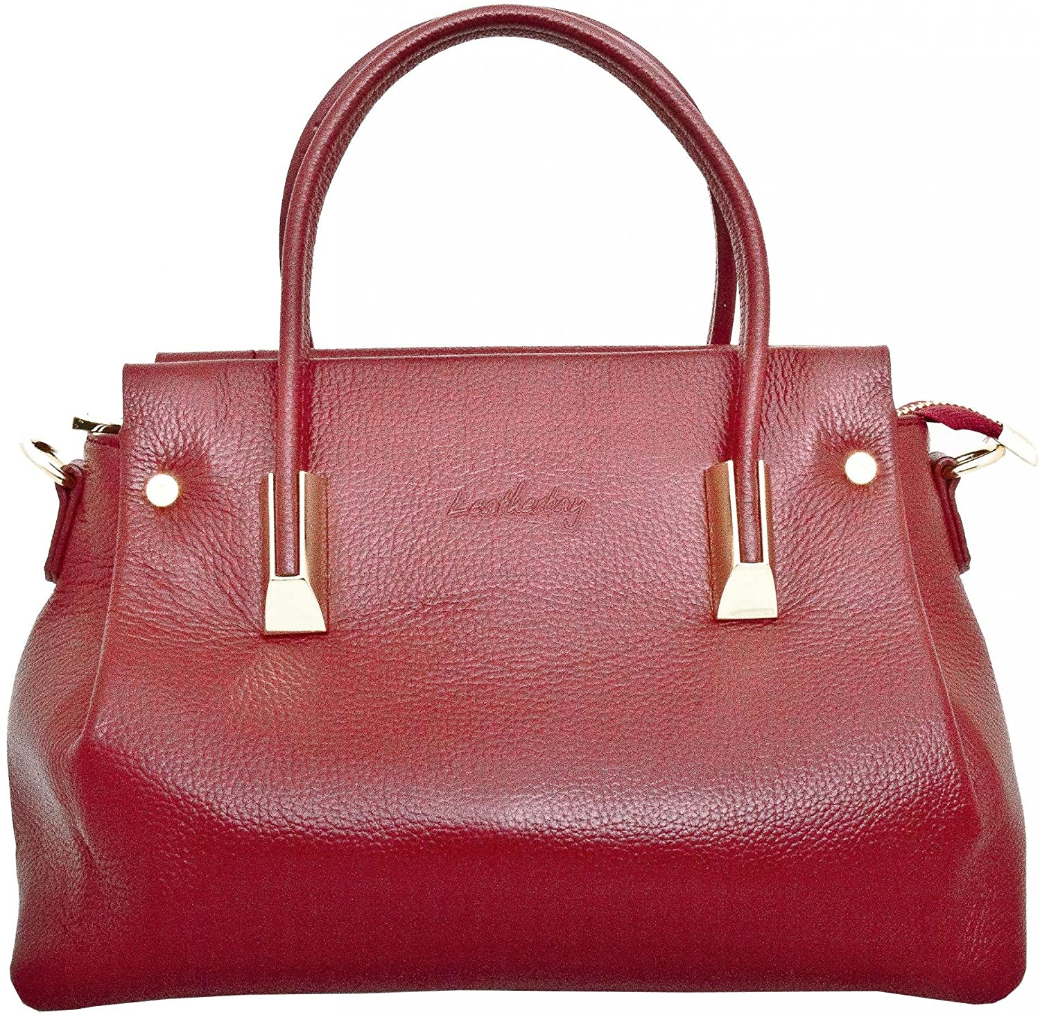 Price:$199.95    Leatherbay Women's Bellano Handbag/dark Red, One Size  Clothing