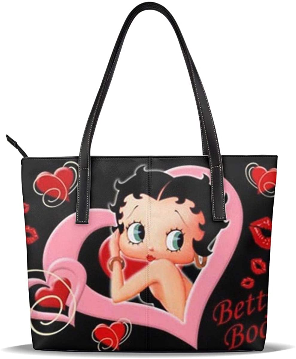 Price:$51.99    Be-Tty Bo-Op Microfiber Leather Zipper Large Tote Shoulder Handbag Satchel Bag Hobo Purse  Clothing