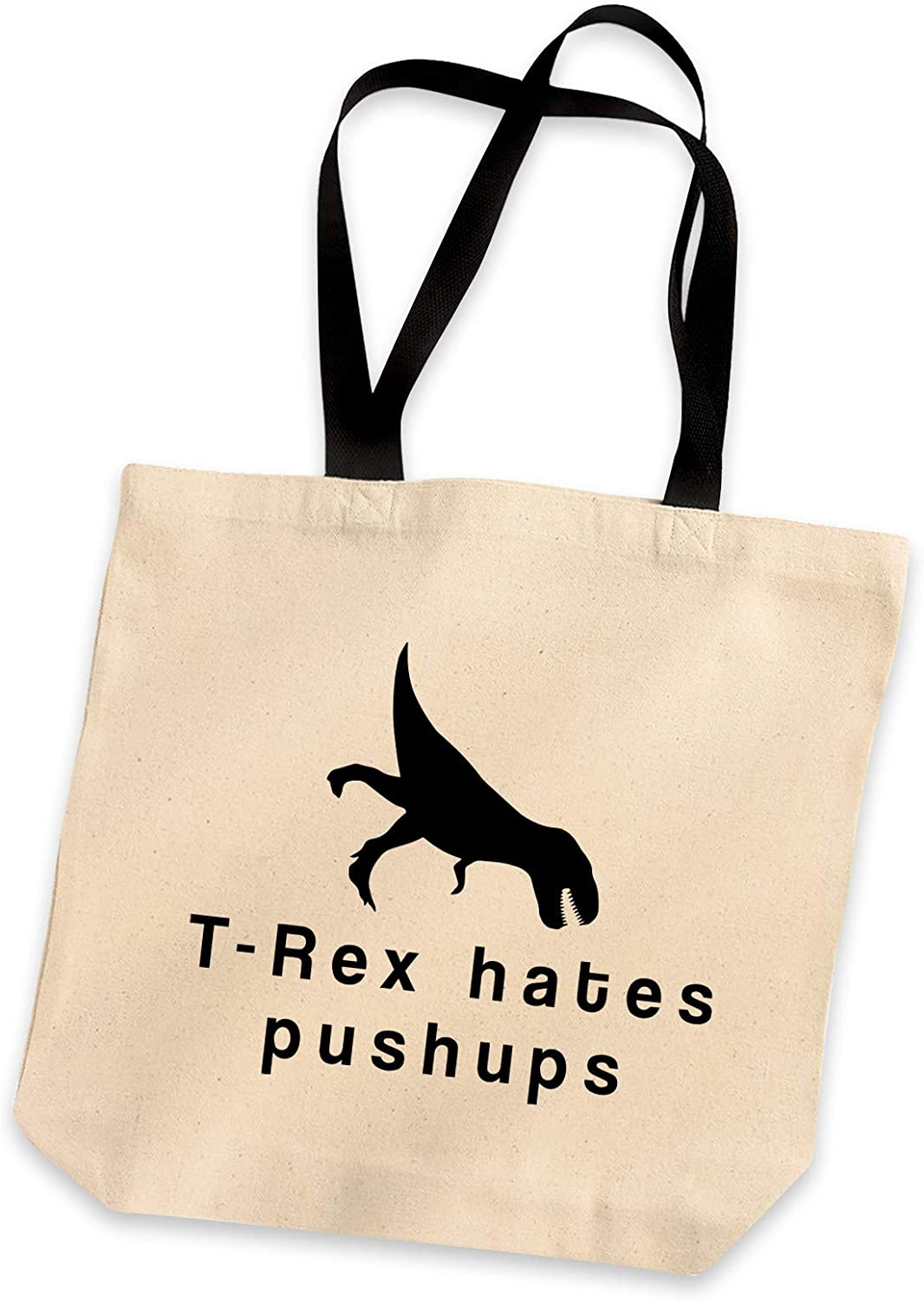 Price:$19.99    Funny T-Rex Hates Pushups Dinosaur Tote Handbag Shoulder Bag Purse  Clothing