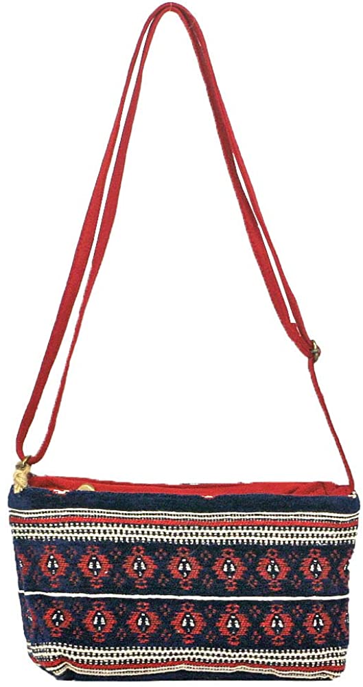 Price:$19.95 Boho Chick Crossbody Shoulder Bag Woven Tribal Pattern  Handbags   