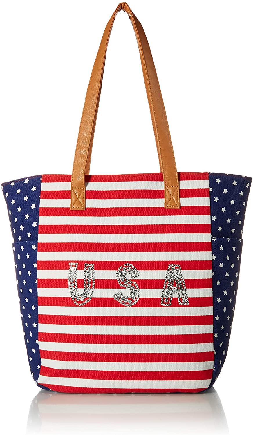 Price:$34.00 Twig & Arrow Women's USA Shoulder Bag, Stripes/Stars  Handbags   