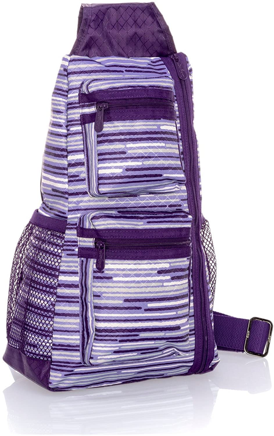 Price:$54.99 Thirty-One Sling Back Bag - 4538 - in Geo Stripe  Handbags   
