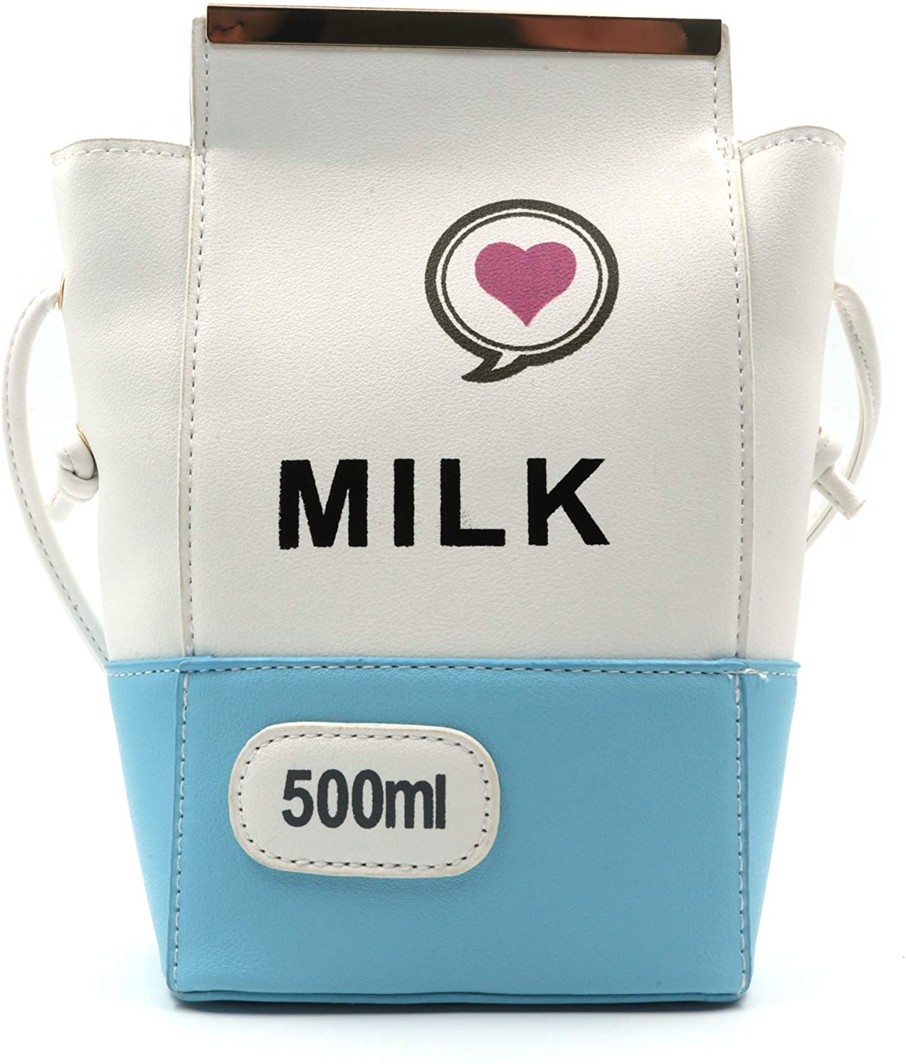 Price:$15.99 QiMing Milk Box CrossBody Purse Bag, PU Phone Shoulder Wallet for Women Girl  Handbags   
