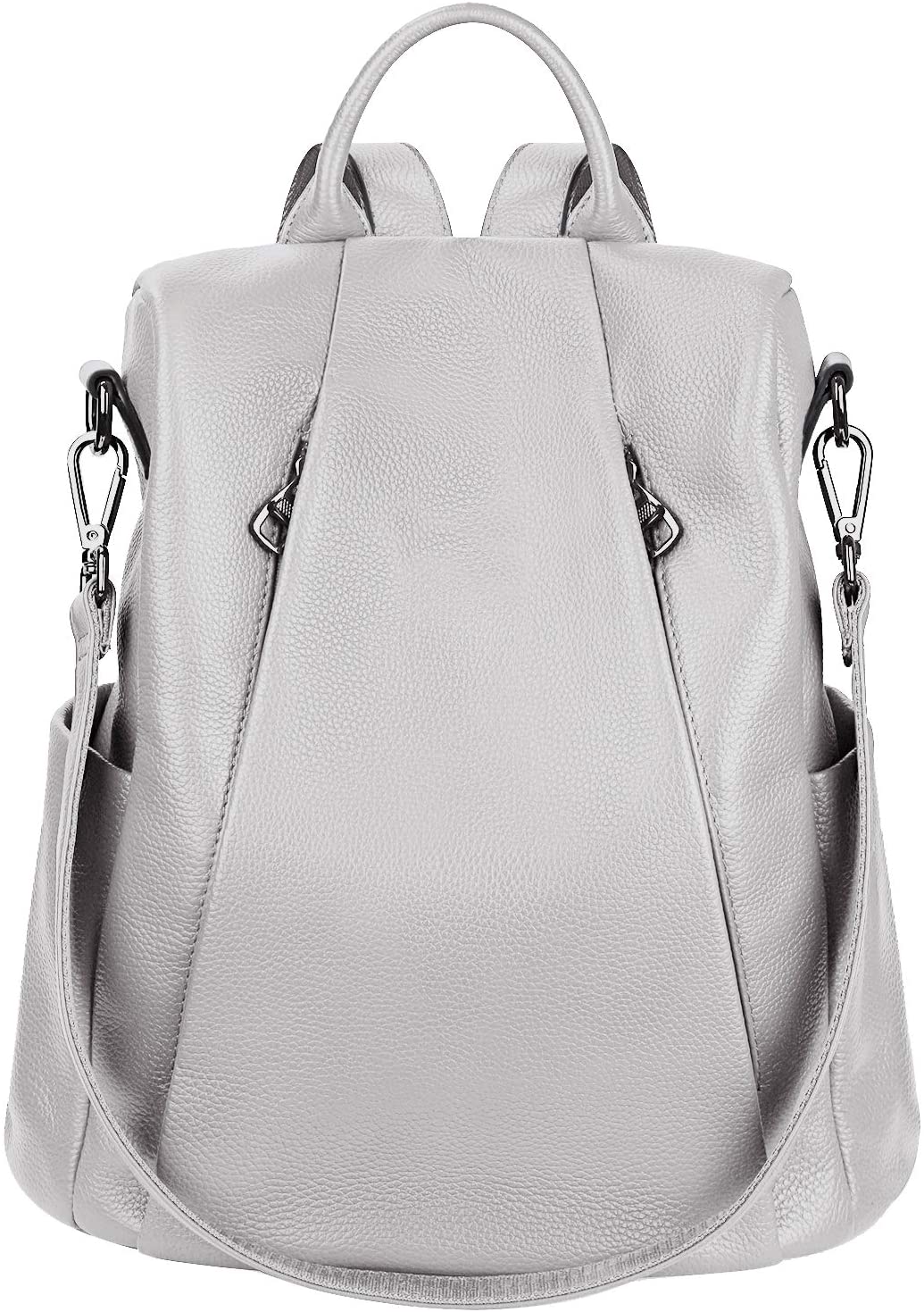 Price:$59.99    Gywon Women's Genuine Leather Backpack Purse Crossbody Shoulder Bag Daypack Convertible Satchel Anti-theft Back Opening  Clothing