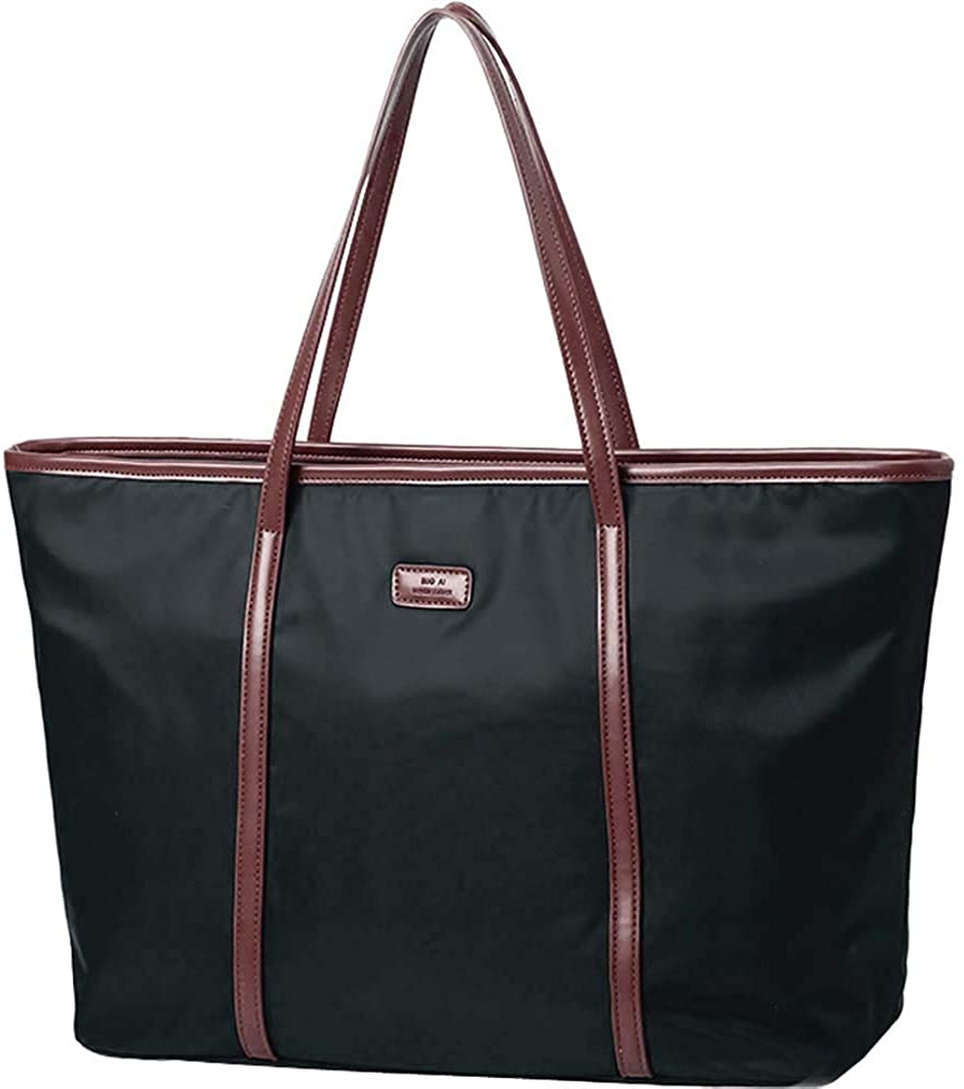 Price:$9.99    Women's Oxford Nylon Large Capacity Waterproof Lightweight Tote Shoulder Bag (Medium, Black)  Clothing