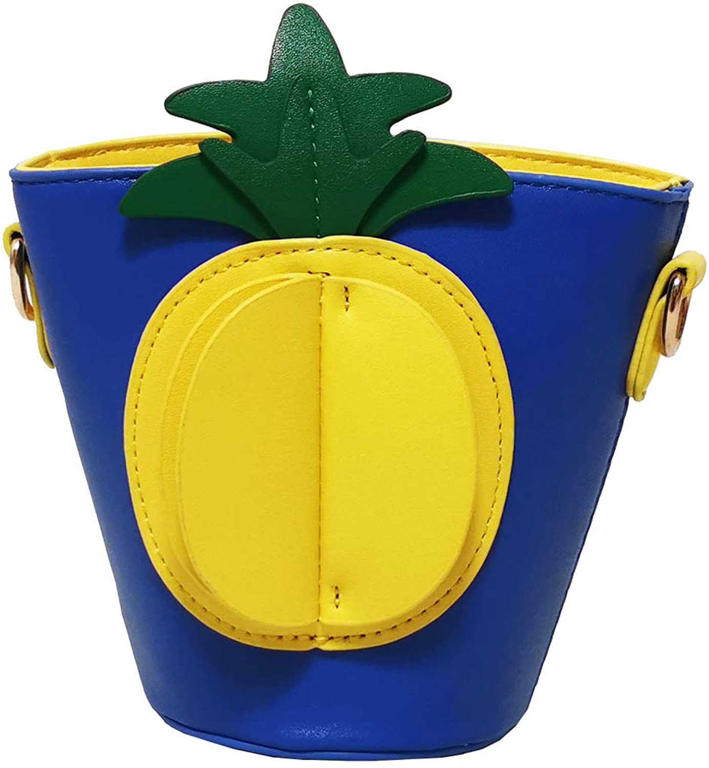 Price:$16.70 Kid's Christmas Chic Pineapple Shape Cross-body Bag Cute Girl Shoulder Bag Party Purse -Sibalasi (New Blue)  Handbags   