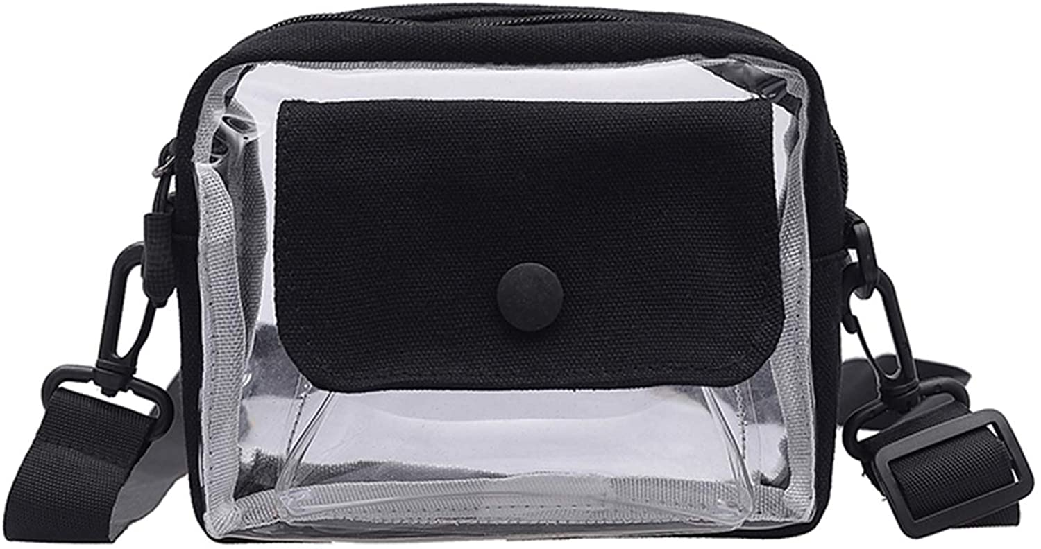 Price:$9.99 LYOOMALL Clear Crossbody Bag Purse NFL PGA Stadium Approved Transparent Shoulder Bag with Adjustable Strap for Women and Men  Handbags   