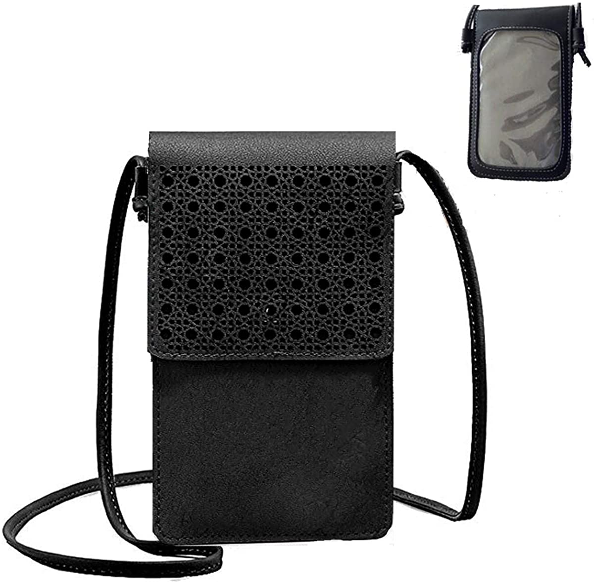 Price:$10.99 Phone Purse Small Crossbody Bag for Women Travel Phone Bag Phone Shoulder Bag Small Cute Messenger Bag for Teen Girls(Phone Purse for Black)  Handbags   
