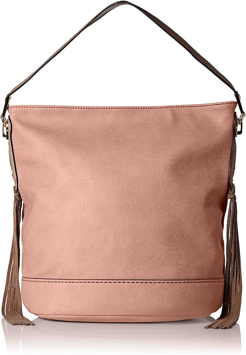 Price:$29.52    MG Collection Janna Tassel Slouchy Shopper Hobo Shoulder Bag, Nude, One Size  Clothing