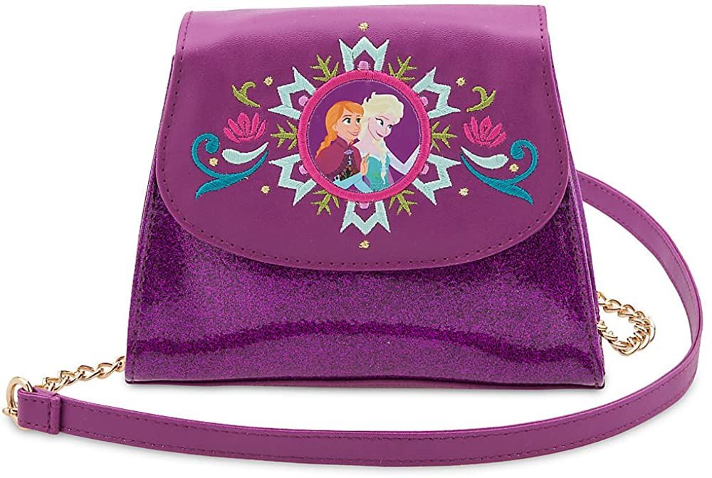 Price:$0.00 Disney Frozen Starry Sky Plum Purse Silver  Handbags   