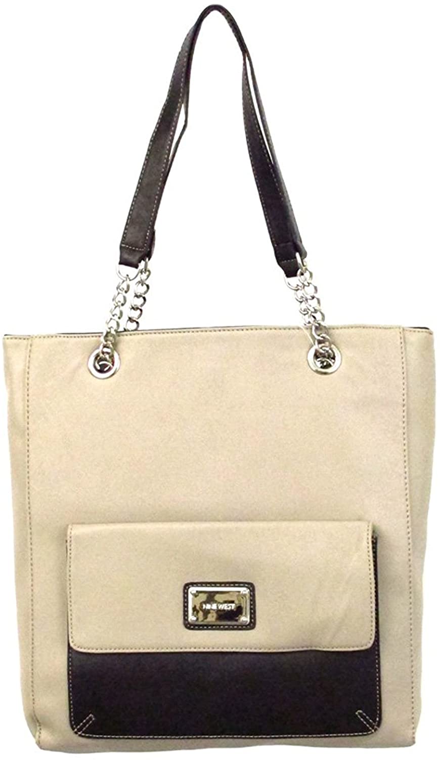 Price:$54.99    Nine West Envelope Tote (Grey-Black)  Clothing