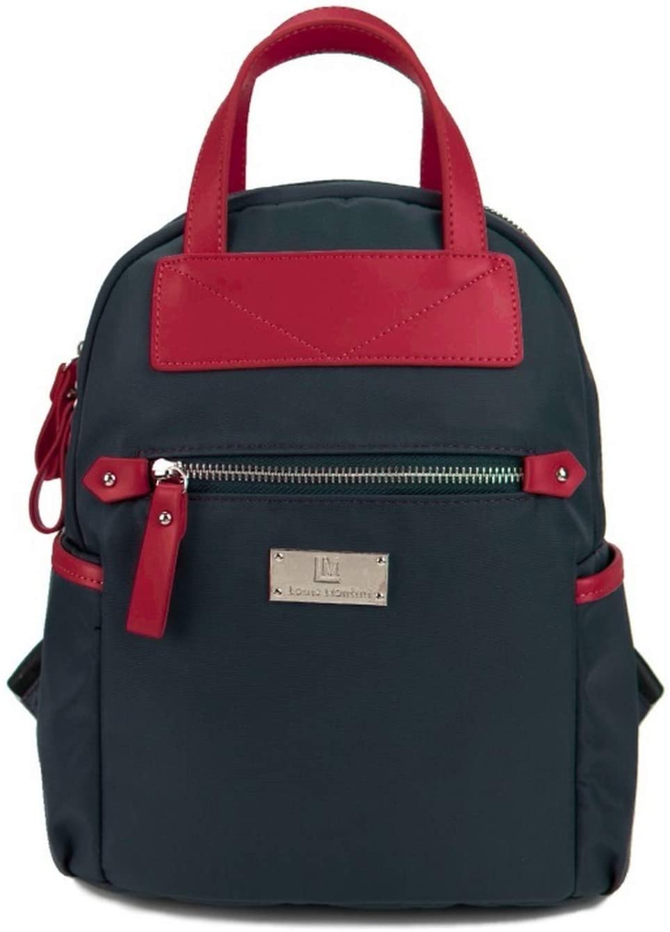 Price:$34.99    Louis Montini Women's Nylon Bag Backpack Travel Shoulder Bag Women Women Bag (navyred)  Clothing