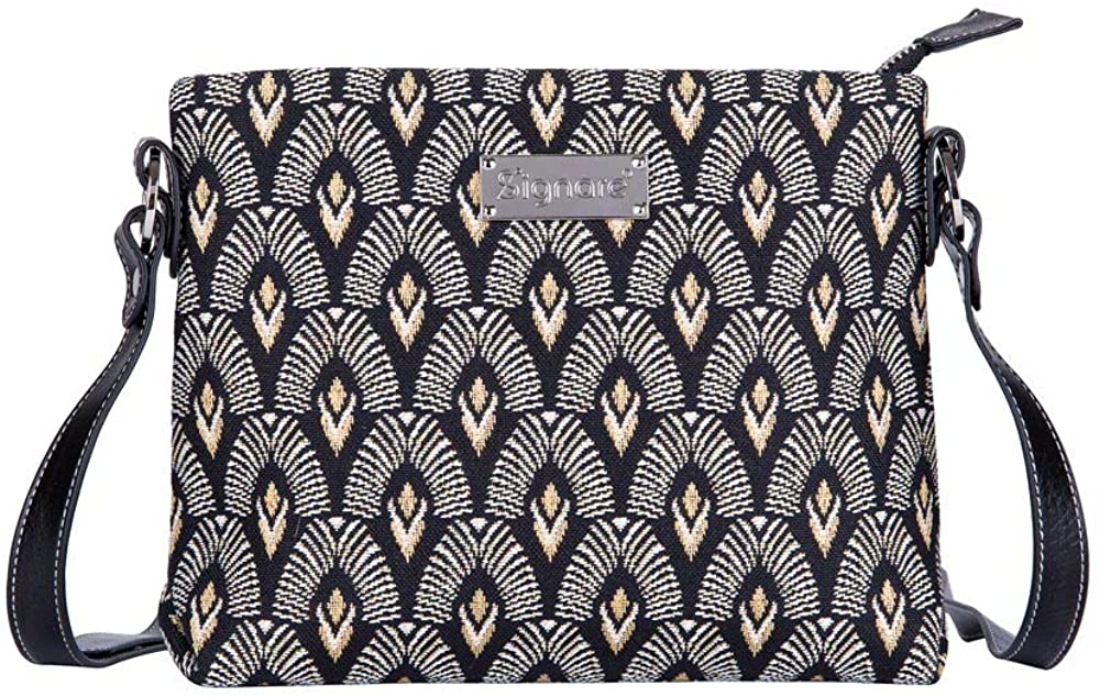 Price:$29.99 Signare Tapestry Crossbody Purse Small Shoulder Bag for Women with Luxor Art Deco Style  Handbags   