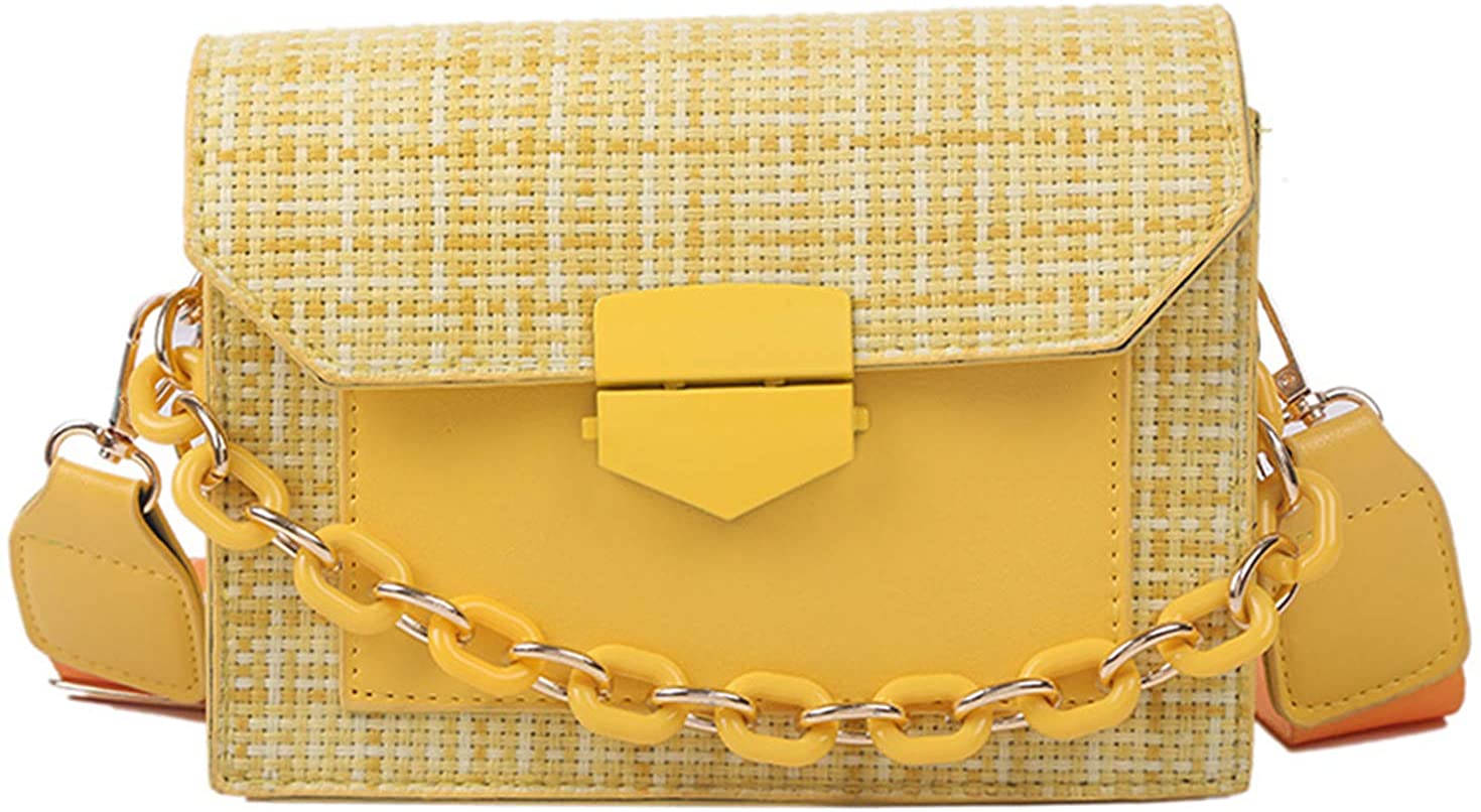 Price:$25.19 Women Shoulder Bag Lightweight Crossbody Lady Messenger Bag Girl Handbag Wallet Purse (yellow)  Handbags   