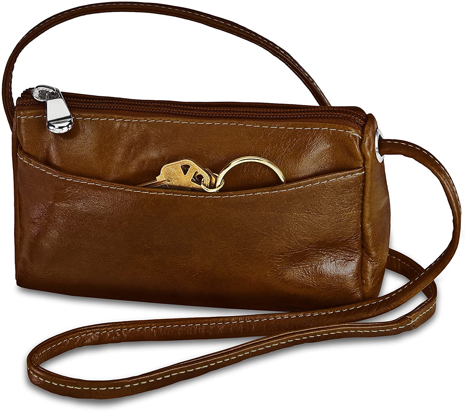 Price:$31.62   | David King & Co. Florentine Top Zip Mini Bag 3501 Cherry, Honey, One Size | Messenger Bags