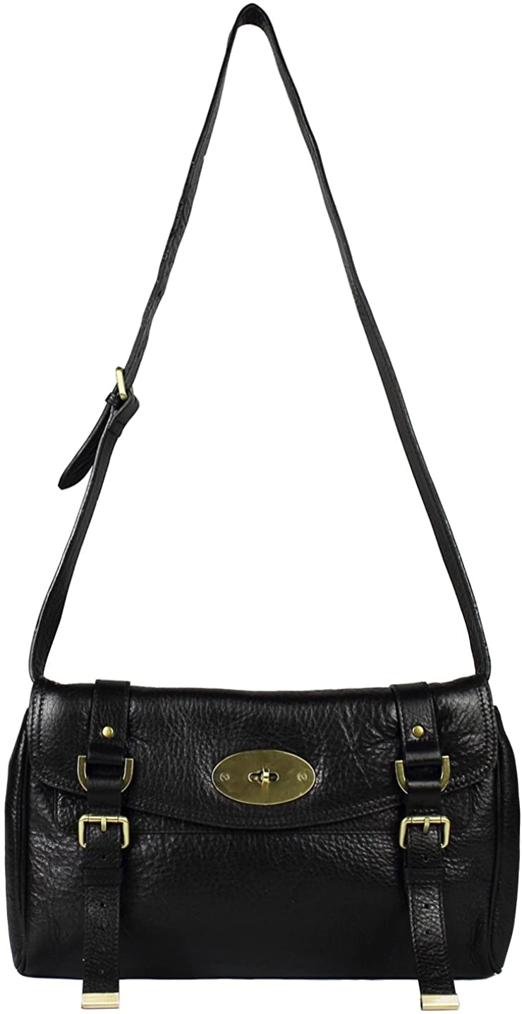 Price:$24.99 Lush Leather Brit It Girl Convertible Shoulder Black Bag  Handbags   
