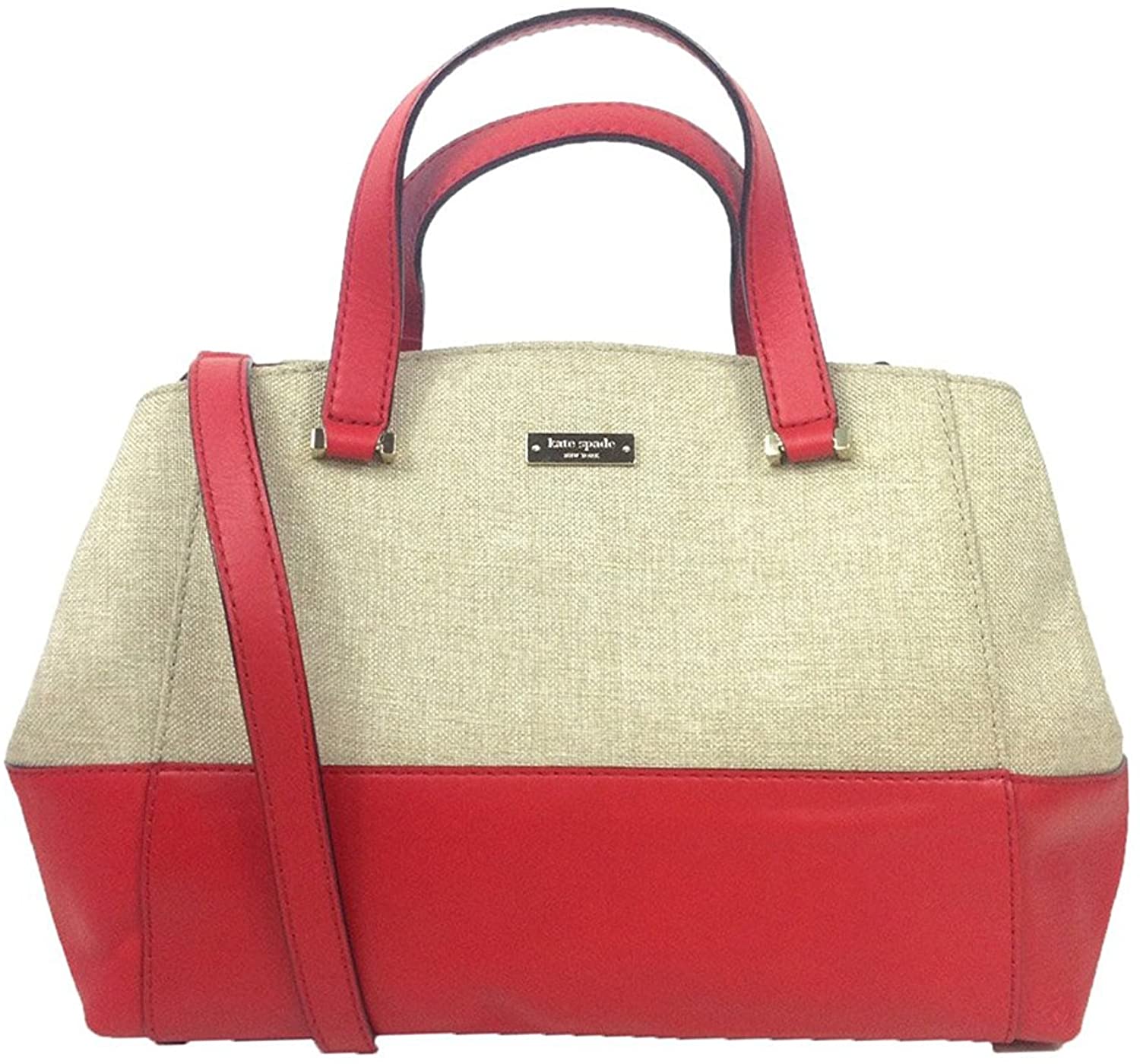 Price:$199.00    Kate Spade 'Charlotte Street' Large Sloan, Deep Blaze Red/Natural  Clothing