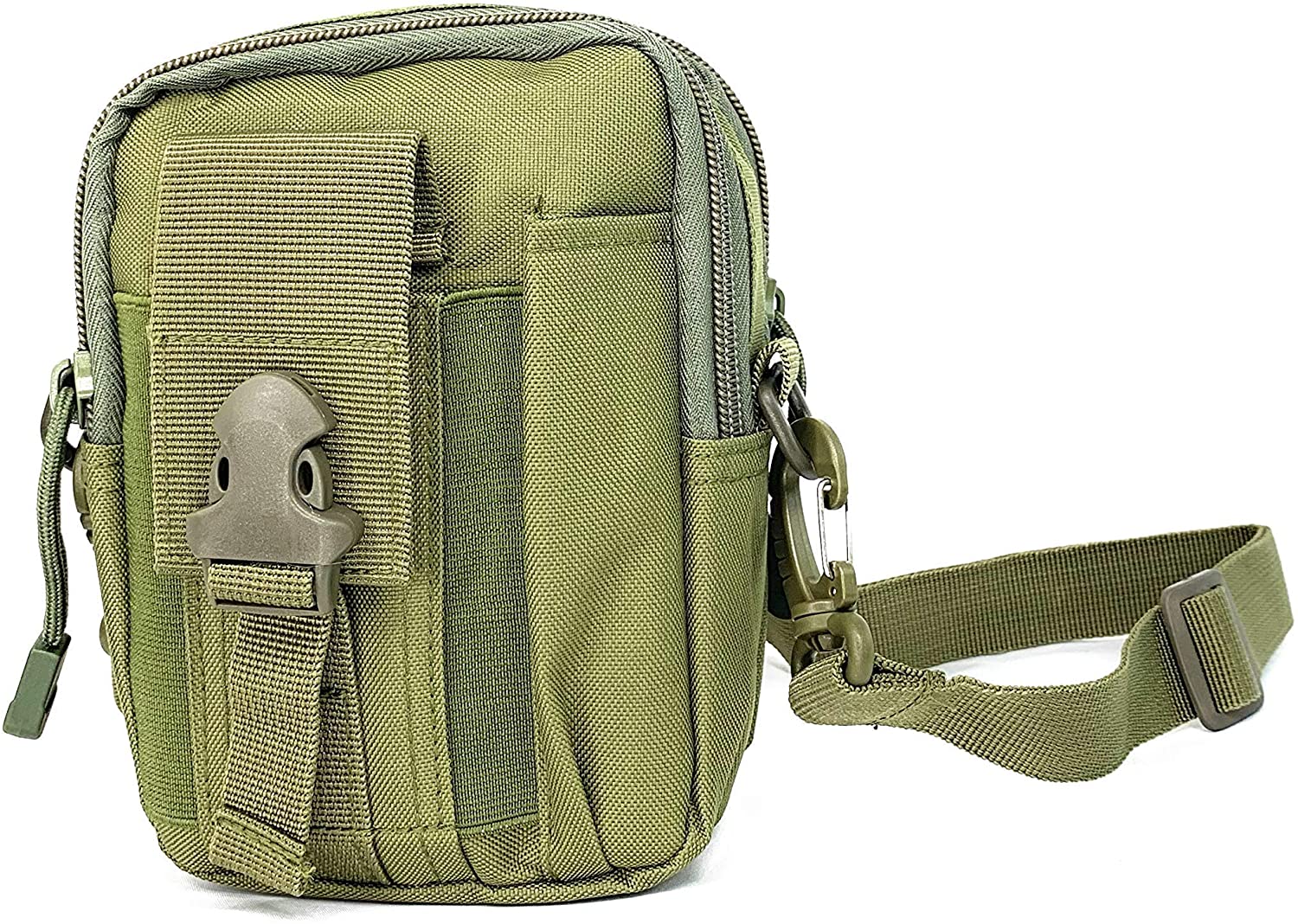 Price:$9.99    Small Shoulder Bag Utility Fashion Crossbody Purse Pockets Casual Tactical Backpack Women Men Cell Phone Holder (Olive)  Clothing